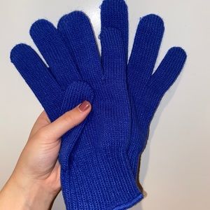 Gloves in royal blue